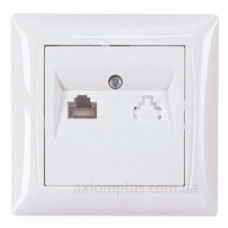 Комп'ютерна розетка TNSy Latina IP20 біла (TNSy5000164)