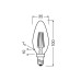 Світлодіодна лампочка Osram 4058075654471 LED E14 DIM 1x5.9W 2700K 806Lm IP20