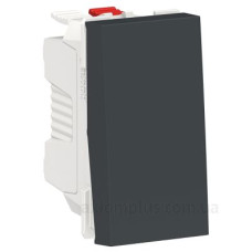 Одноклавішний вимикач Schneider Electric NU310654 (схема 1) 10А 1М (антрацит) Одноклавішний вимикач Schneider Electric NU310654 (схема 1) 10А 1М (антрацит)