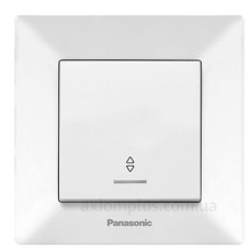 Одноклавішний прохідний вимикач Panasonic Arkedia Slim з підсвічуванням (білий) Одноклавішний прохідний вимикач Panasonic Arkedia Slim з підсвічуванням (білий)
