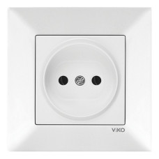 Розетка VI-KO Meridian біла 1-на без заземлення ( 90970007-WH )