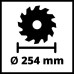 Настільна циркулярна пилка Einhell 4340505 TC-TS 254 eco 1800Вт стіл 580х555мм диск 250мм