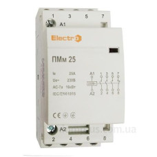 Модульний контактор ElectrO PMM4254NC ПМм 4P 25A 400В 4NC