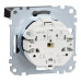 Механізм розетки SCHUKO з кришкою та захисними шторками Merten System M, MEG2310-0403 (матовий чорний)