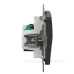 Подвійна комп'ютерна розетка Schneider Electric Sedna Design & Elements RJ45 кат. 5е UTP чорна SDD114452