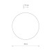 Бра, настінний світильник Nowodvorski 11291 Ring Timber LED L 1x13W 3000K 160Lm IP20 коричневий