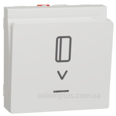 Картковий вимикач Schneider Electric NU328318 з підсвічуванням 10А 2М (білий)