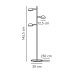Торшер Nordlux 2220194003 Nomi E14 3x8W IP20 чорний