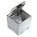 Розетковий люк OBO Bettermann (7368324) UDHOME2 2x розетки 250В 16A для покриття 15мм, (h.=110...135мм) 140х140х110мм