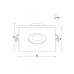 Точковий світильник Kloodi KD-DESNA SQ85 IP65 WH GU10 1x10W білий