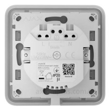 Механізм розумної розетки Ajax 72569.165.WH1 OutletCore Smart (38774)