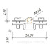 Тримач провіднику Leo Lightman Fix Ø8-10 StZn (310011)