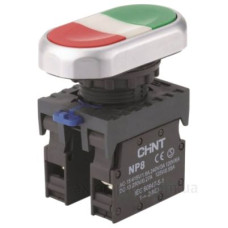 Подвійна кнопка Chint NP8-11S 1NO+1NC IP65 (667178)