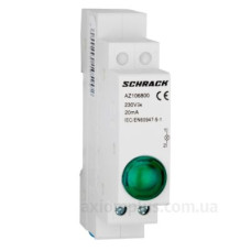 Зелений модульний LED індикатор Schrack AZ106800 230В AC Зелений модульний LED індикатор Schrack AZ106800 230В AC