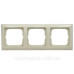 Тримісна рамка ABB Basic 55 2513-92-507 (слонова кістка)