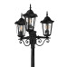 Вуличний світильник Goldlux 313423 Liguria E27 3x20W IP43 чорний