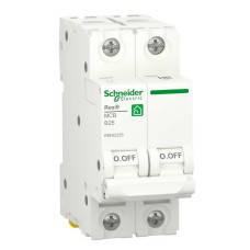 Автоматичний вимикач Schneider 6кА B 2p 25А Resi9 ( R9F02225 )