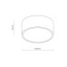 Світильник стельовий TK Lighting 10983 Livo S E27 2x15W IP54 білий