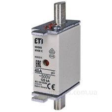 Запобіжник ETI 004181210 NH-000/gG 40A 500V KOMBI