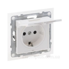 Розетка IP44 2К+З 16А/250В з кришкою Legrand SUNO (білий) 721123
