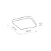 Світильник стельовий Nowodvorski 10990 Agnes Square LED Pro 1x16W 4000K 1500Lm IP44 білий