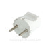 Електрична вилка E.Next e.plug.001.10 10А без заземлення біла (s9100001)