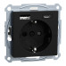 Розетка з подвійною USB-зарядкою 3 А, тип А+С Merten System M, MEG2367-0403 (матовий чорний)