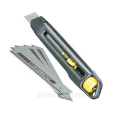 Ніж з лезом, що висувається Stanley InterLock 18х165мм Ніж з лезом, що висувається Stanley InterLock 18х165мм