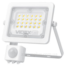 LED прожектор Videx F2e 10Вт 5000K (VL-F2e105W-S) з датчиком руху та освітленості
