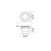 Вуличний світильник Ideal Lux 120324 Gravity GX53 1x10W IP67 чорний
