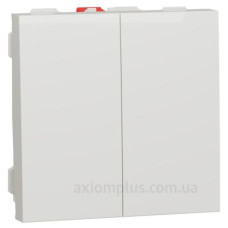 Двоклавішний вимикач Schneider Electric NU321118 (схема 5) 10А 2М (білий)