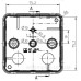 Зовнішня монтажна коробка Spelsberg 2K-12-L/w (sp34461201) IP55