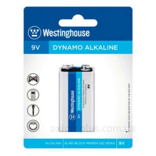 Лужна батарея Westinghouse 6LR61-BP1. Dynamo Alkaline 9В/6LR61 крона 1шт у блістері