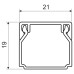 Короб KOPOS 20х20х2000мм темне дерево LHD ( LHD 20X20_TD )
