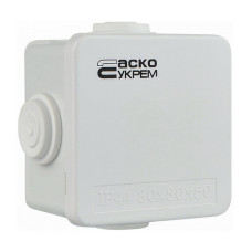 Коробка розподільча АСКО 80х80х50 біла IP44 ( A0150170014 )
