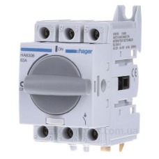 Рубильник Hager HAB306 3P 63А Рубильник Hager HAB306 3P 63А