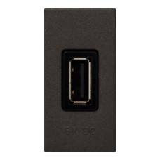 Розетка Zenit антрацит USB 1 мод. 750мА ( 2CLA218500N1801 )​