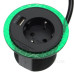 Розетковий блок Schneider Electric INS44005 (2К+З)+USB тип А (антрацит), що вбудовується в стіл.