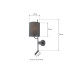 Бра, настінний світильник MJ-Light MJ15025 Voro E27+LED 2x3W 3000K-3200K IP20