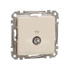 Кінцева TV-розетка 4 дБ Schneider Electric Sedna Design & Elements бежева SDD112471