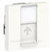 Одинарна комп'ютерна розетка Schneider Electric NU341718 RJ45 cat.6 STP із полем для напису 2М (біла)