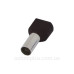Ізольований наконечник E.Next e.terminal.stand.te.2.1.5.black 2x1,5 кв.мм чорний (s4037006)