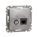 Кінцева TV-розетка Schneider Electric Sedna Design & Elements+ RJ45 кат. 6 UTP алюміній SDD113469T