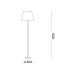 Торшер Ideal Lux 161716 Nordik E27 1x60W IP20 чорний