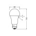 Світлодіодна лампочка Osram 4058075630239 E27 1x10W 3000K 1055Lm IP20
