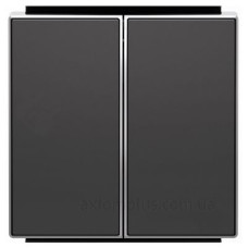 Подвійна клавіша ABB Sky 8511 NS (чорний оксамит)