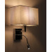 Бра, настінний світильник Nowodvorski 11793 Hotel Mood E27+LED 2x10W+2.2W 4000K IP20 сірий
