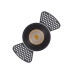 Точковий світильник Kloodi KD-GIRON134 TR 12W 3K 38D WH/REF-BK LED 840Lm IP20 чорний