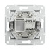 Розетка Schneider Asfora сталь комп'ютерна RJ45 Cat.6 ( EPH4700162 )