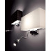 Бра, настінний світильник Ideal Lux 35956 Hotel E27+LED 1+1x60W+1.5W 3000K 50Lm IP20 чорний